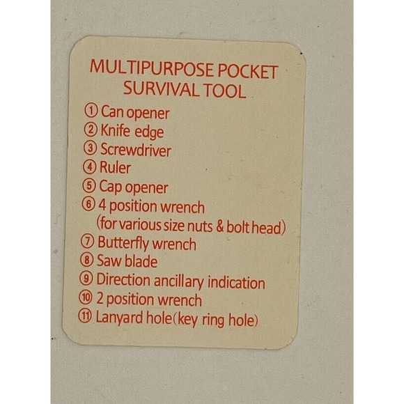 11 Tools Stainless Steel Multipurpose Pocket Survival Tool with case! - Picture 7 of 8